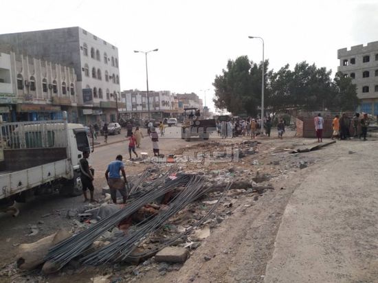 تواصل إزالات العشوائيات بشوارع جعار