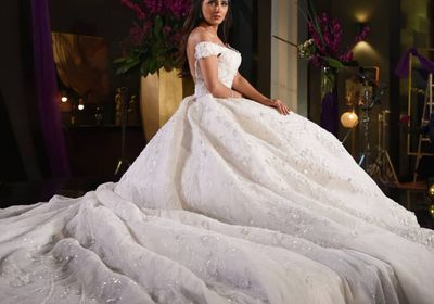 مي عمر بفستان الزفاف من كواليس مسلسل "لؤلؤ" (صور)