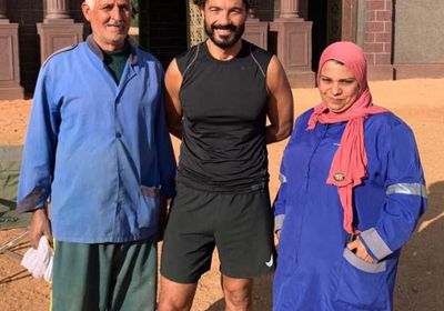 أحدث ظهور لـ خالد النبوي من كواليس فيلم "أهل الكهف"