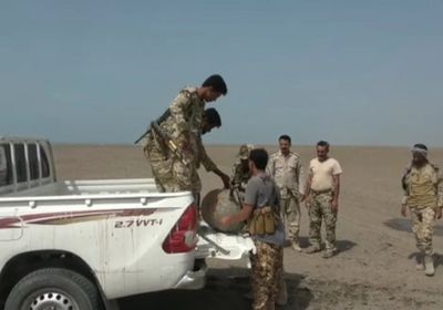 صناعة إيرانية.. تفجير لغم بحري حوثي بالحديدة