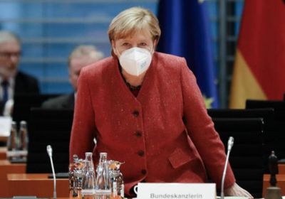  ميركل تناقش جائحة كورونا مع بايدن 