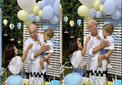 مع أحفاده.. هكذا احتفل صلاح عبدالله بعيد ميلاده