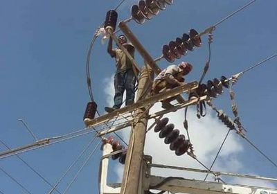 صيانة شبكة كهرباء بئر فضل 2 بعدن