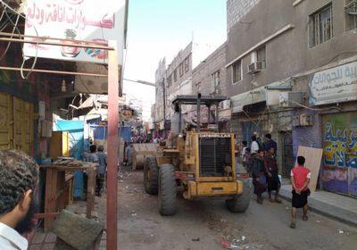 تكثيف جهود القضاء على العشوائيات بشوارع جعار