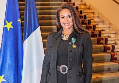 هند صبري تحصل على وسام الفنون والآداب الفرنسي بدرجة ضابط