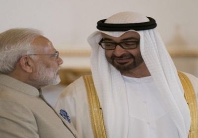 ولي عهد أبو ظبي يبحث مع رئيس الوزراء الهندي عدد من القضايا الإقليمية والدولية