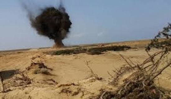 نجاة ركاب سيارة من انفجار لغم حوثي بقعطبة