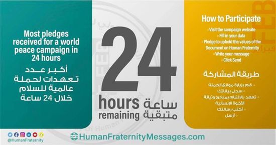"رسائل الأخوة الإنسانية".. حملة عالمية تطلقها العليا للأخوة الإنسانية