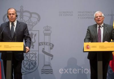  مؤتمر صحفي مشترك بين روسيا والاتحاد الأوروبي حول الأزمة الأخيرة