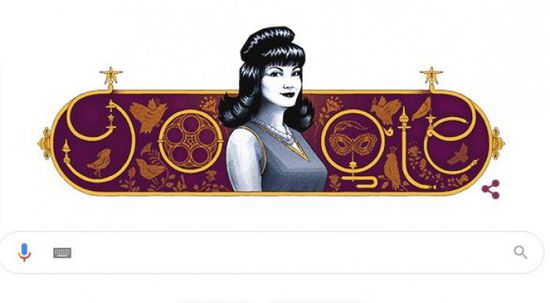 غوغل يحتفل بالذكرى الـ90 لميلاد الفنانة شادية