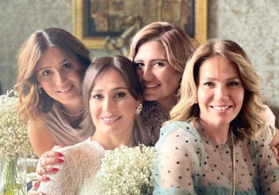 هنا شيحة تنشر صور عقد قران حلا ومعز مسعود