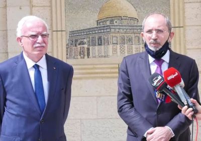 وزير الخارجية الأردني ونظيره الفلسطيني يبحثان سبل متابعة مخرجات اجتماع الجامعة العربية