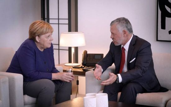 العاهل الأردني يبحث مع ميركل سبل تعزيز الشراكة الاستراتيجية بين البلدين