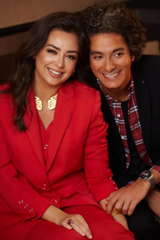 بتول عرفة تجمع هبة مجدي ومحمد محسن في عيد الحب