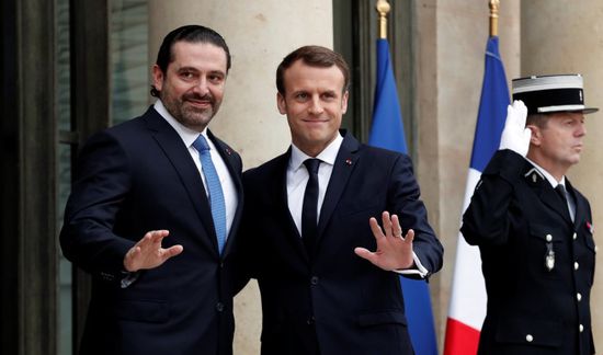 الحريري وماكرون يبحثان أوضاع لبنان