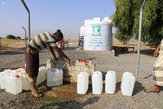 "سلمان للإغاثة" يضخ 5 ملايين لتر مياه لحجة بـ يناير