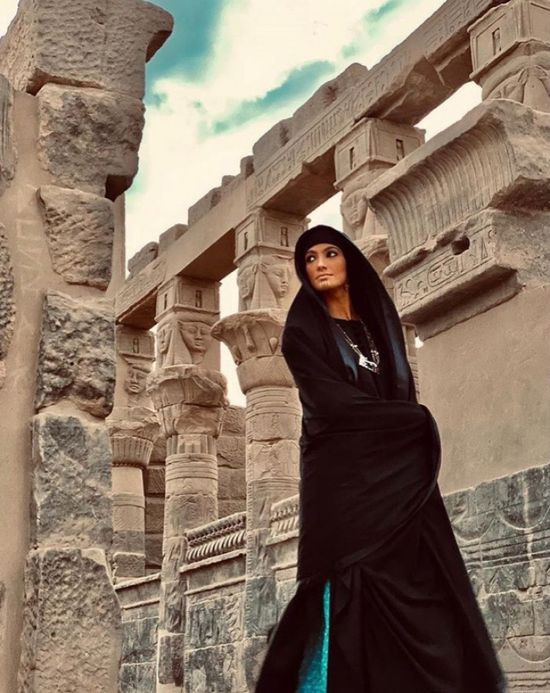 تارا عماد بلوك صعيدي في كواليس مسلسل "موسى"