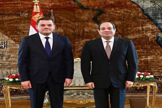 الرئيس المصري يبحث مع رئيس الحكومة الليبي الجديد سبل التعاون بين البلدين
