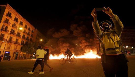  اعتقال 21 شخصًا في احتجاجات شهدتها برشلونة