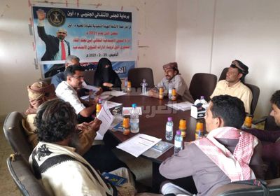 "انتقالي أبين" يبحث إطلاق خطة إغاثية بعموم المديريات