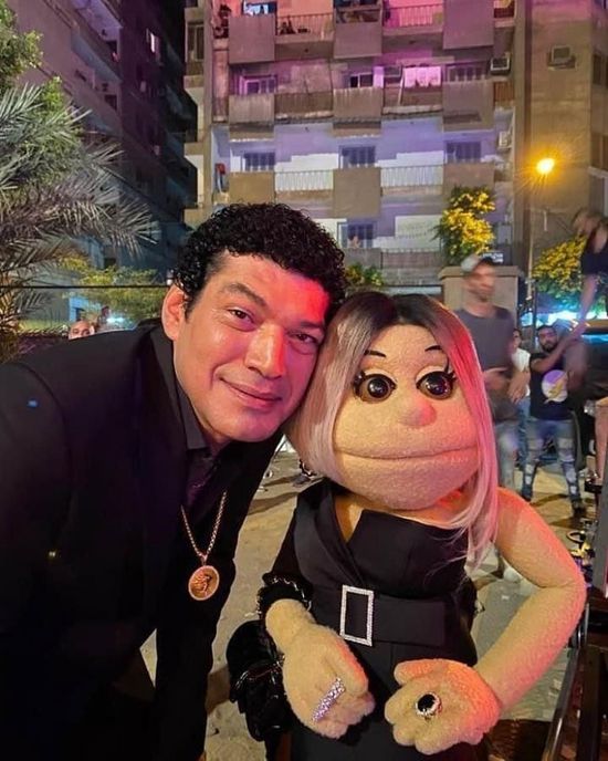 باسم سمرة يروج لمسلسله مع أبلة فاهيتا