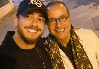 سعد لمجرد يحتفل بعيد ميلاد والده