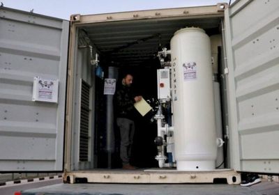  الإمارات ترسل محطة أكسجين إلى قطاع غزة