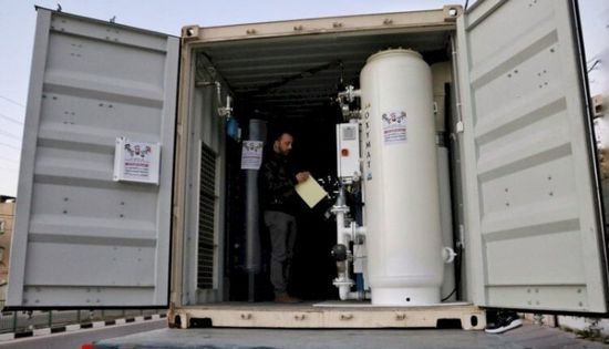  الإمارات ترسل محطة أكسجين إلى قطاع غزة