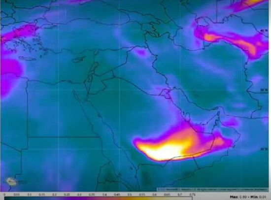 موجة غبار تزحف لمحافظات الجنوب