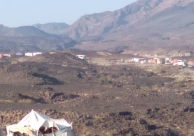 انقلاب شاحنة في منطقة العرقوب بأبين