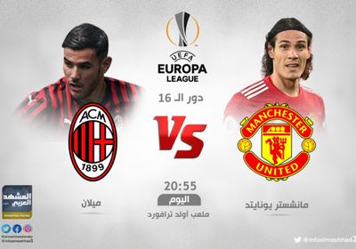 مانشستر يونايتد وميلان.. مواعيد مباريات اليوم الخميس