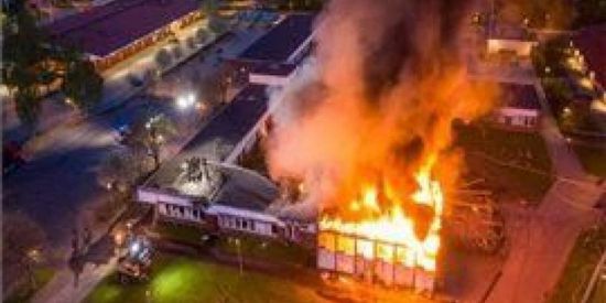 اندلاع حريق بمدرسة خاصة بتعليم المسلمين في السويد
