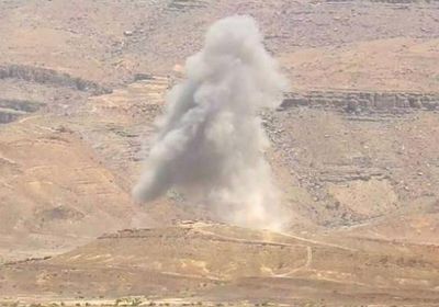 طيران التحالف يدك مخزن صواريخ للحوثيين في حجة