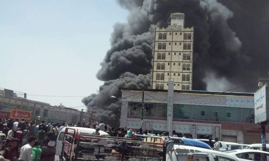 اندلاع حريق هائل في صنعاء