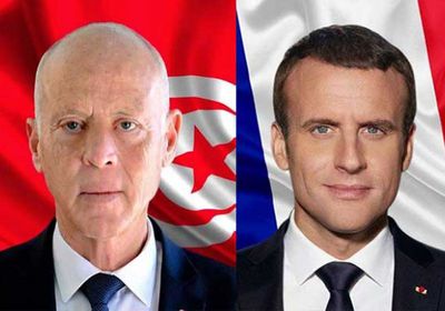 ماكرون يهنئ قيس سعيد بالذكرى الـ65 لاستقلال تونس