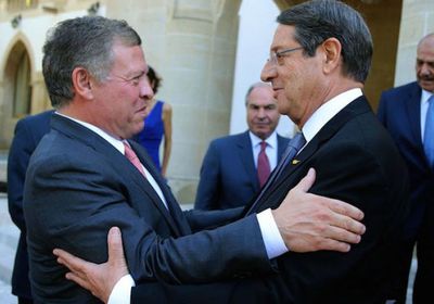  العاهل الأردني يبحث مع الرئيس القبرصي العلاقات الثنائية بين البلدين