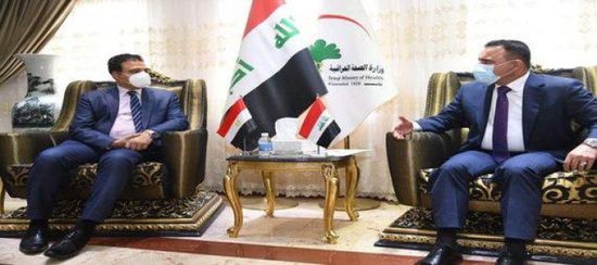  وزير الصحة العراقي يبحث مع السفير المصري التعاون في مجال مجابهة جائحة كورونا
