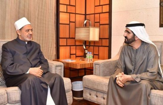 شيخ الأزهر يعزي الشيخ محمد بن راشد في وفاة أخيه