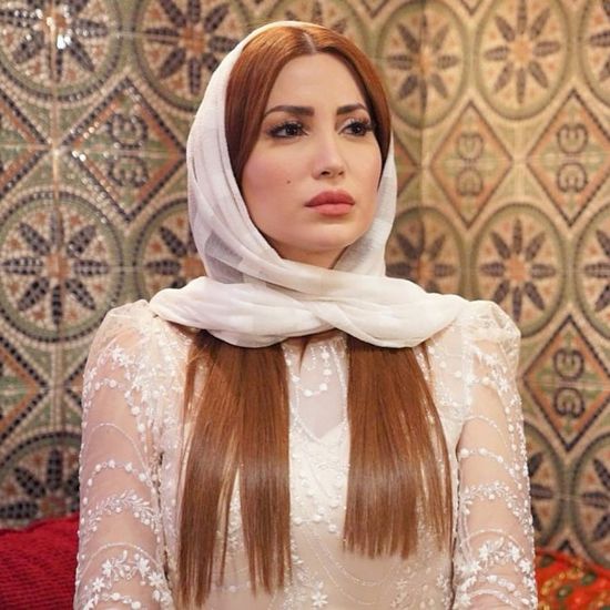 نسرين طافش تروج لشخصيتها في "المداح"