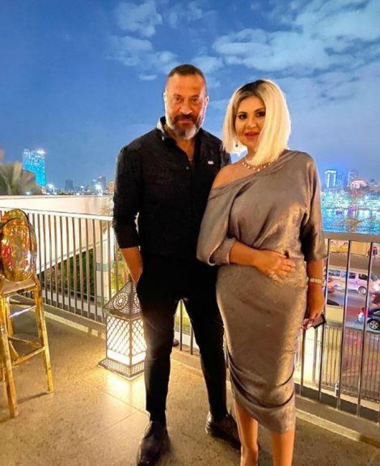 بوسى شلبي تحتفل بعيد ميلاد ماجد المصري