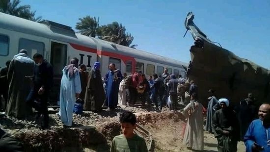 ارتفاع حصيلة إصابات حادث قطاري سوهاج إلى 165 والقتلى 32