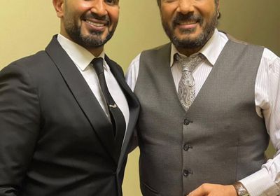 أحمد سعد بصحبة على الحجار وشقيقه في أحدث ظهور (صور)