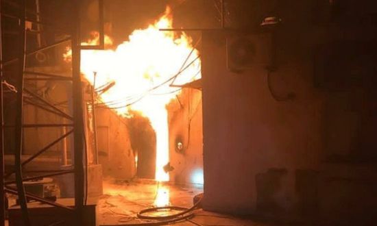 إسعاف 7 مصابين باختناق جراء حريق بمنزل في الحوطة