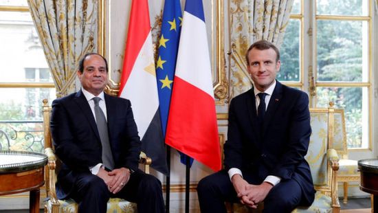الرئيس المصري يؤكد لماكرون ضرورة خروج المرتزقة ووقف التدخل في ليبيا