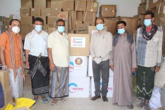 "انتقالي القطن" يوجه دفعة مساعدات لمركز العزل