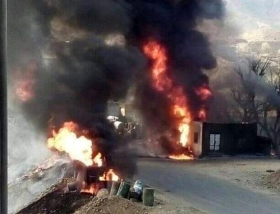 "الحريق النفطي" في تعز.. الإخوان بين نهب الثروات وتهديد حياة السكان