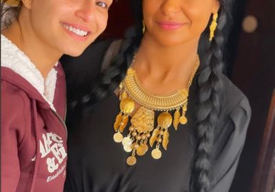 منة فضالي مع مروة الآزلي في كواليس "نسل الأغراب"