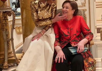 بالفيديو.. أول ظهور لبسمة وهبة في حفل زفاف نجلها