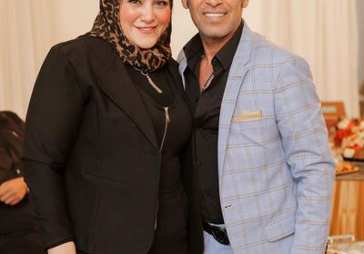 سعد الصغير يحتفل بعيد ميلاد زوجته