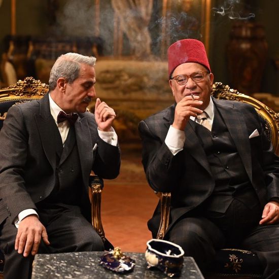 صلاح عبدالله مع صبري فواز في كواليس "قصر النيل"